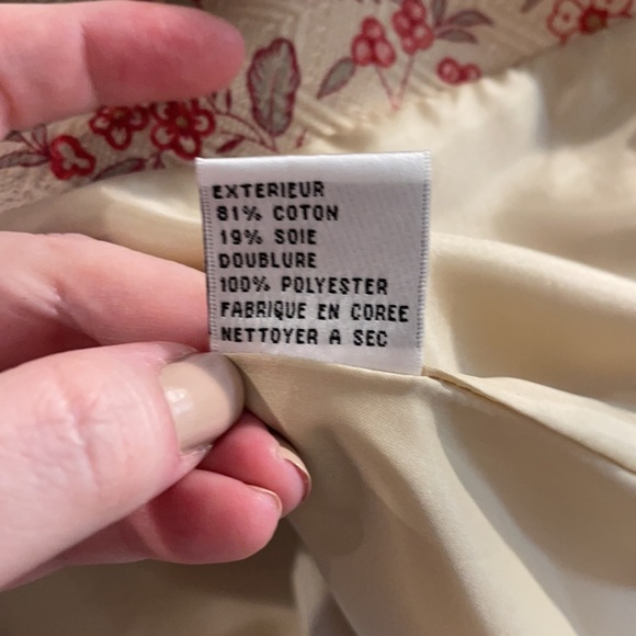 Talbots cotton/silk blend printed blazer - Picture 7 of 10